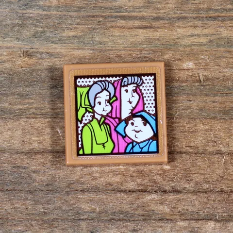 LEGO Disney Princess Fairy Godmothers Tile 2x2 3068pb2332 1Pc