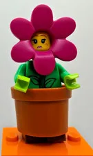 LEGO 71021 CMF Series 18 Flowerpot Girl Minifigure col18-14 Complete New Flower