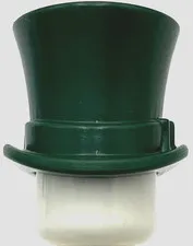 Lego New Dark Green Minifigure Headgear Hat Top Hat with Ribbon