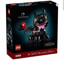 LEGO Icons Toothless 10375 Articulated How to Train Your Dragon 784 pcs