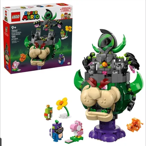 LEGO Super Mario Prince Florian & Castle Bowser 72042 Brand New