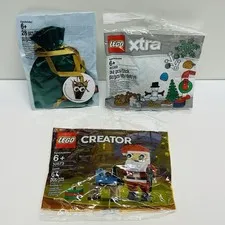 Lego Christmas Lot Of 3 Sealed Bags - #30573 #40368 #5005253 BRAND NEW!