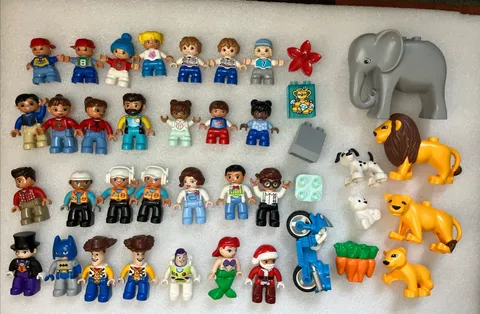 Lego Duplo Figures Huge Lot Toy Story Disney Zoo Animal Pets Batman Kids Dog