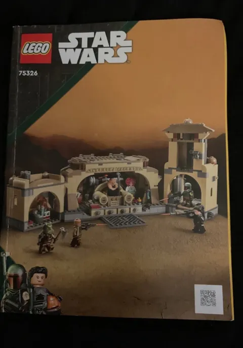 LEGO 75326 Star Wars Instruction Manual ONLY Boba Fett Throne Room