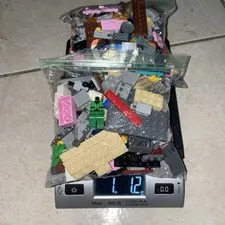 LEGO Bulk Mixed Bricks & Pieces Lot Multicolor Plastic, Bagged 1.2 lb