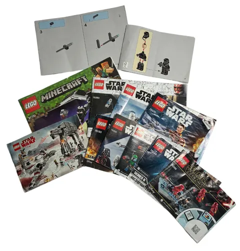 LEGO Instruction Manual Lot Star Wars 501st 75280 Minecraft 21151 Retired Books