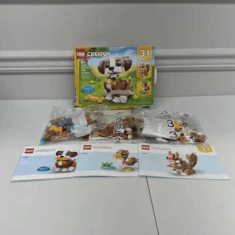 LEGO Creator 3 in 1 31382 Playful Puppy Dog Open Box Complete Sealed Bags