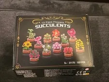 12 Pack Flowers Succulents Legos