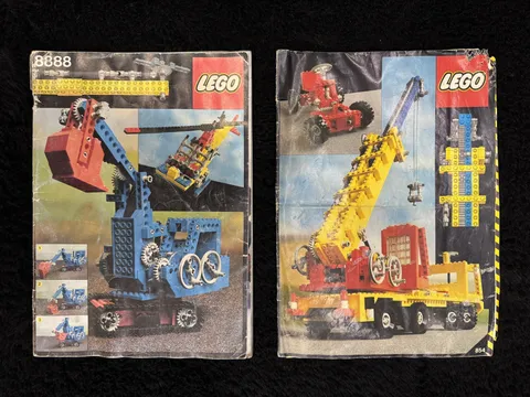 Vintage 1980 LEGO Expert Builder Technic Idea Book 8888 + Extra Manual 854