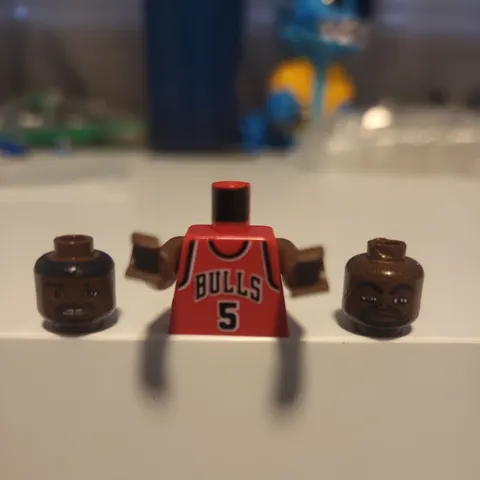 LEGO Jalen Rose Minifigure #5 3566 NBA Chicago Bulls nba021 CMF Lot Rare Retired