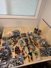 Lego Bionicle Parts, Weapons, vintage masks HEADS🔥 HUGE SEE PHOTOS