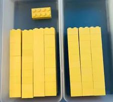 Lego Yellow Brick Lot of 70 2x4