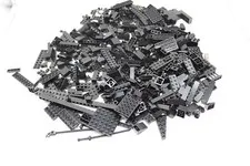 LEGO ALL BLACK  1 Pound 4 Ounces Bulk Lot Bricks Plates Special Parts and Pieces
