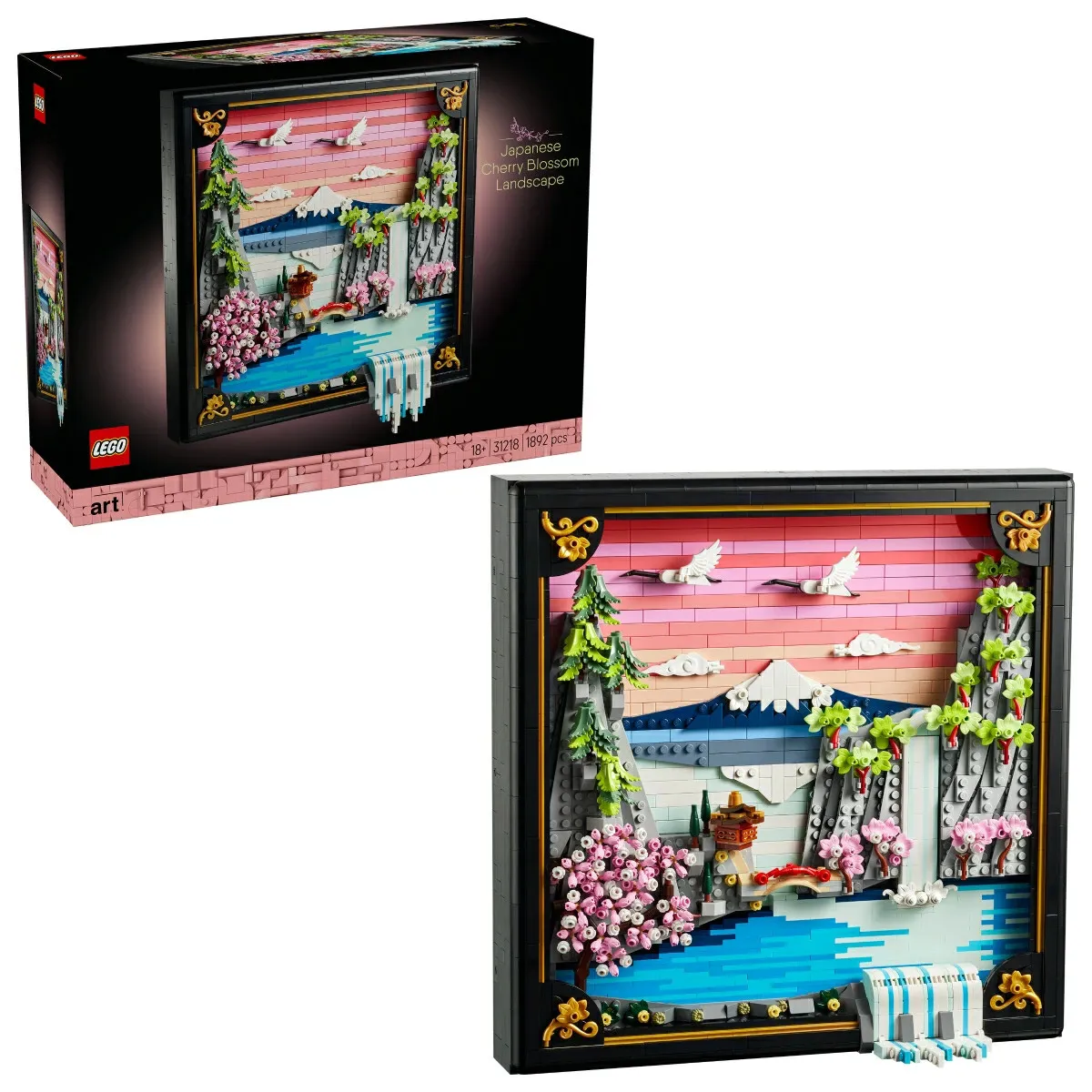 LEGO Art Japanese Landscape Cherry Blossoms 31218 Mount Fuji 1892pcs New