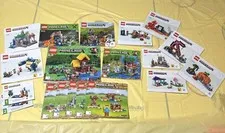 Lego Instruction Manuals. Minecraft Lot Of 14.