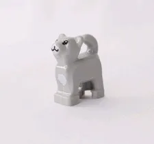 Lego Minifigure Gray Standing Black Eyes