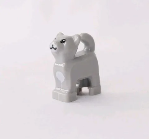 Lego Minifigure Gray Standing Black Eyes