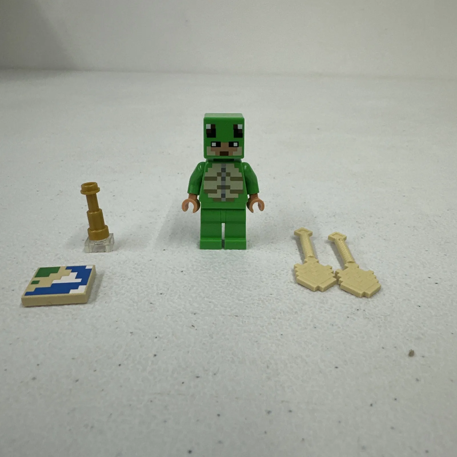 Lego Minecraft Turtle Skin Warrior (21254) Minifigure Figure