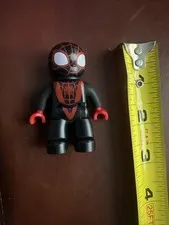 Lego Duplo Marvel Spidey Amazing Friend 2.5" Miles Morales black suit figure Toy