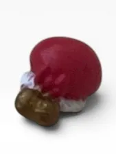 Miniature Santa pouch hat for a tiny doll Christmas holiday accessory