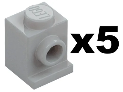 Lego Part 4070 BRICK Headlight Light Bluish Gray Modified 1 x 1 Stud Qty 5 LG02
