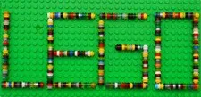 LEGO 300+ Piece Multicolor 1 X 1 Round Studs Lot