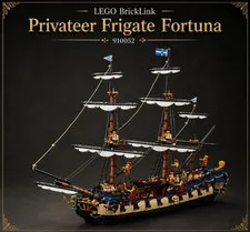SEALED LEGO BrickLink Privateer Frigate Fortuna 910059 BDP Series 8