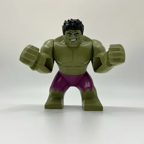 LEGO Marvel Super Heroes HULK Big Fig Black Hair Magenta Pants Minifigure sh643