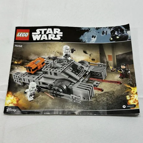 Lego STAR WARS Original Set INSTRUCTION GUIDE Manual Rogue One 75152