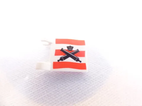 Lego 2x2 stud count Flag with Crossed Black Cannons 2335pb003