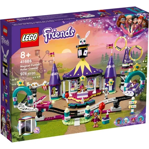LEGO Friends 41685 Magical Funfair Roller Coaster Building Set New Sealed
