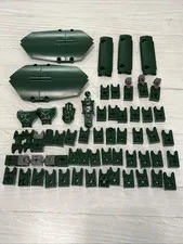 LEGO DARK GREEN LOT 56 PCS TECHNIC BALL JOINT HINGE 2X2 BRICK VARIETY