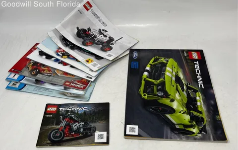 Lot Of 10 Pcs Lego Technic Super Mario Ninjago Assorted Instruction Manuals