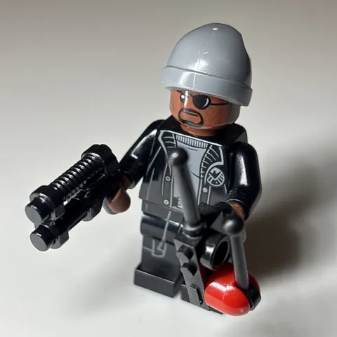 Lego Nick Fury Minifigure 76196 sh0758 Marvel Super Heroes CMF Lot Rare Retired 