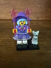 Lego Cute Blue/Purple Witch Minifigure Collectible Series 29 CMF Complete w/ Cat