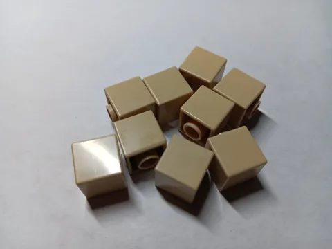LEGO BULK LOT 9 MINECRAFT TAN BLANK CUBE MINIFIGURE HEADS 19729