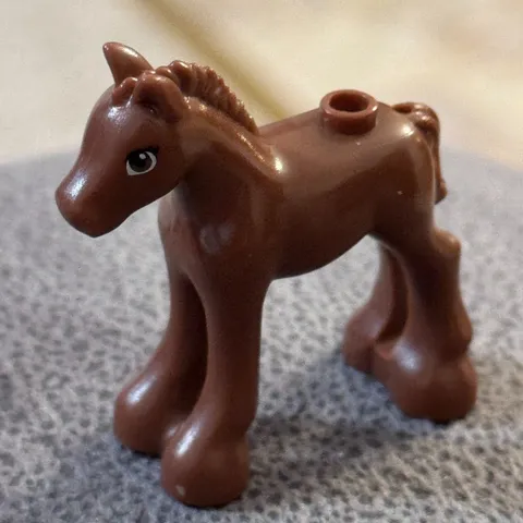 LEGO Brown Horse Foal Figure Small Farm Animal Toy Miniature Ranch 11241