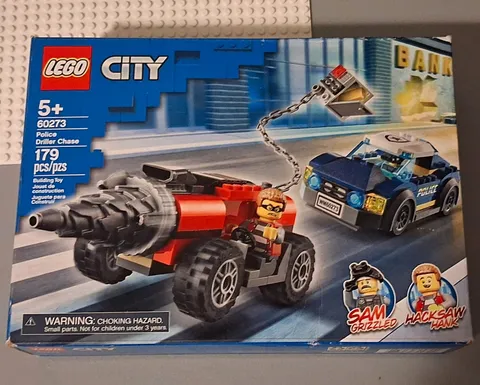 LEGO City Police 60273 Police Driller Chase Set. New In Box. Box In Great Shape