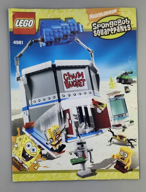 LEGO SpongeBob SquarePants Chum Bucket (4981) Manual Only