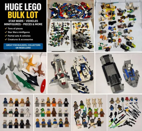 20lbs LEGO Bulk Lot Star Wars Clone Wars Jurassic Dinosaurs