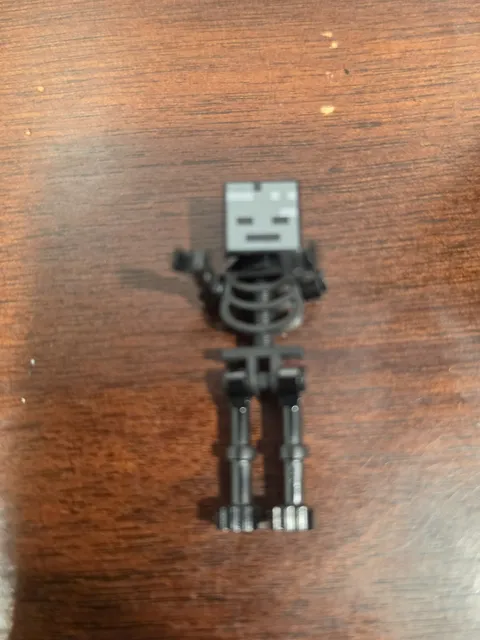 LEGO® Wither Skeleton Minifigure min025 Minecraft Black Straight Arm 21172 21154