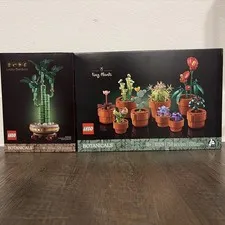LEGO Icons Tiny Plants Botanical (10329) and Lucky Bamboo (10344)  new in box