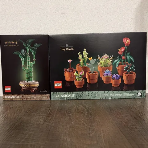 LEGO Icons Tiny Plants Botanical (10329) and Lucky Bamboo (10344)  new in box