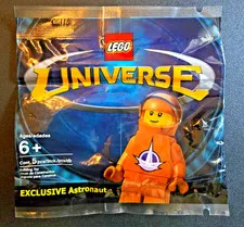 LEGO UNIVERSE Orange Astronaut Minifigure 2853944 Sealed Polybag RARE Ships Free