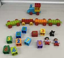 Lego Duplo Numbered Train Learn To Count Playset 10847 Pieces INCOMPLETE USED