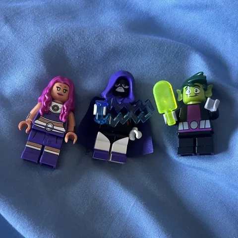 LEGO DC Teen Titans Go! Minifigure Lot Starfire Raven Beast Boy