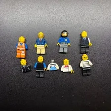Lot of Lego City and Misc Minifigures  Suits, construction, jail, and police