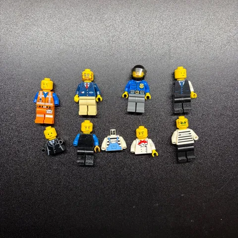 Lot of Lego City and Misc Minifigures  Suits, construction, jail, and police