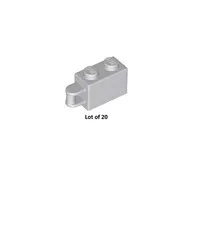 NEW LEGO Brick Modified 1x2 w/Bar Handle on End Bar Flush w/Edge 34816 Lot of 20