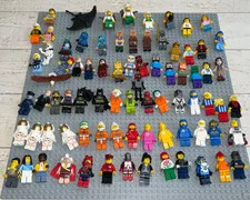 AUTHENTIC LEGO Minifigures Mixed Lot x 80 MINECRAFT SPACE SUPER HEROES NICE